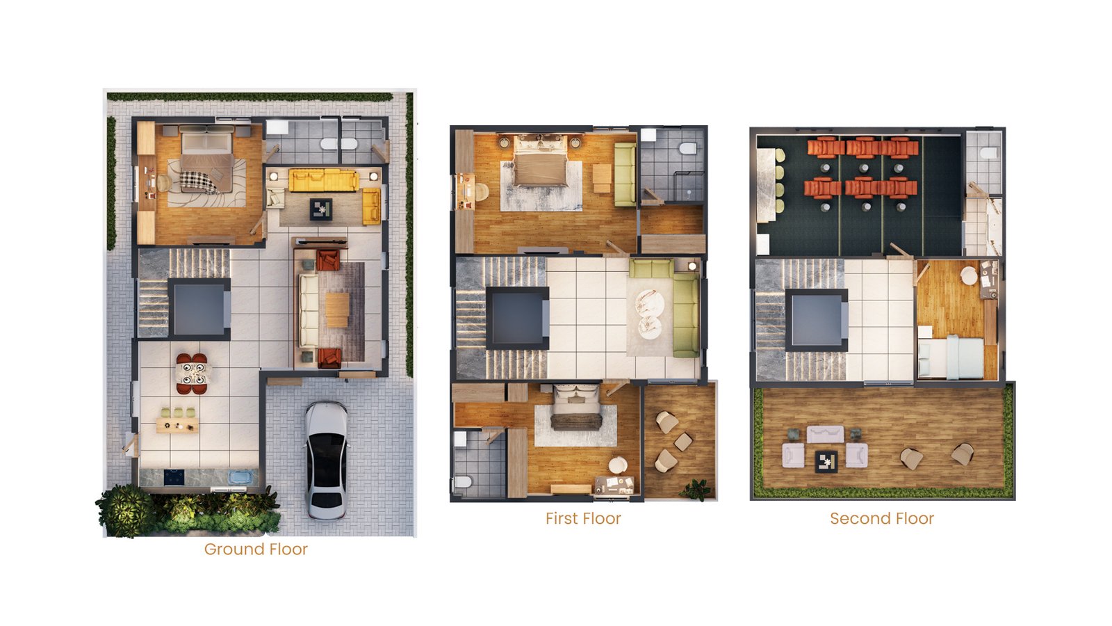 East Facing Floor Plan - Luxury Villas in Hyderabad