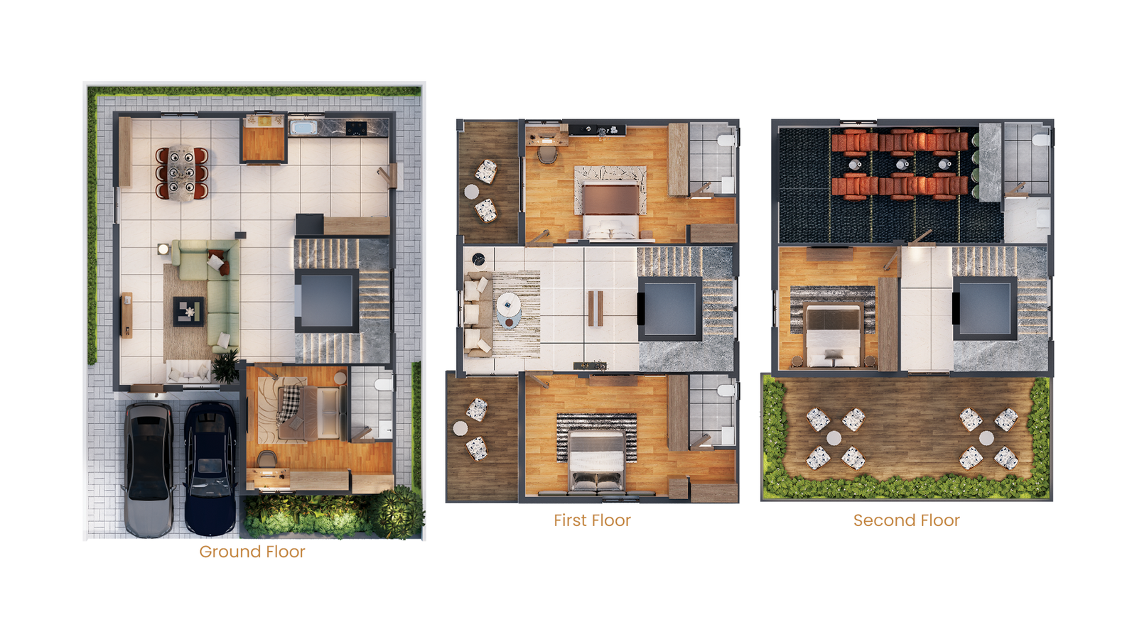 West Facing Floor Plan - Luxury Villas in Adibatla