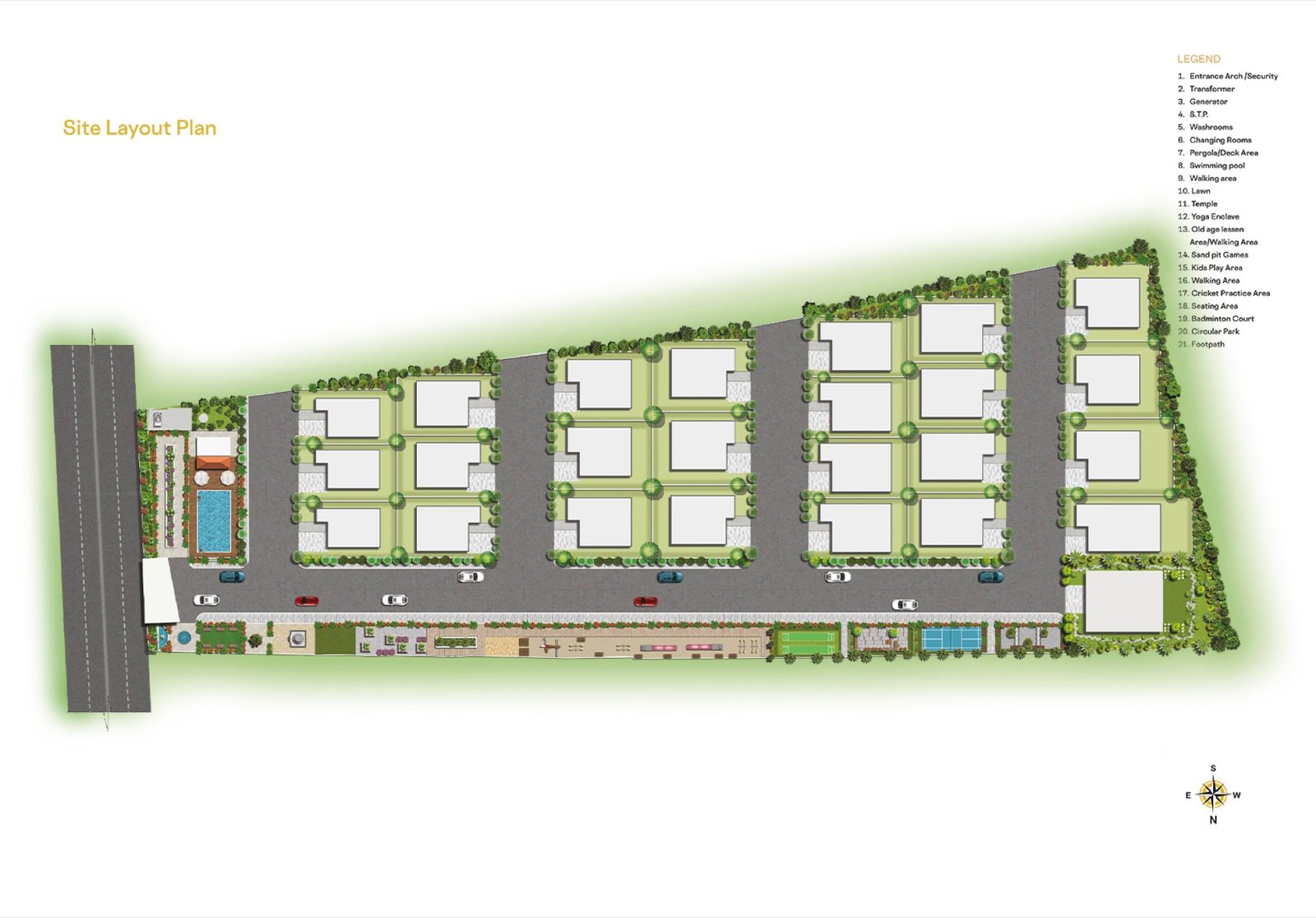 Site Plan - Vaishnavi Elite Villas Luxury Villas in Adibatla